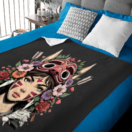 Warrior Princess Sticker3: Disney Mulan Anime Mushu, Mulan and Mushu Baby Blankets