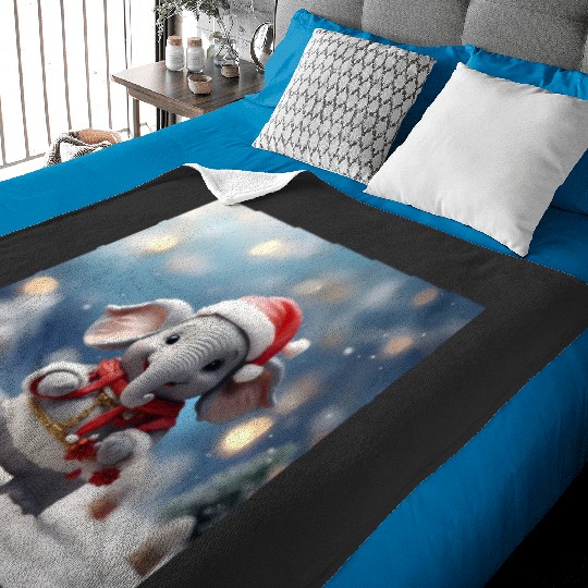 Discover Christmas Elephant iPhone Case10, Disney Elephant Dumbo Christmas , Dumbo Christmas Baby Blankets