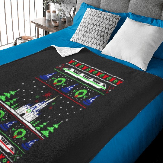 Discover Magical Castle Ugly Christmas  : Mickey Disney Christmas, Disney Christmas Baby Blankets