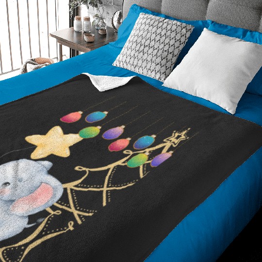 Discover White Elephant Gift Exchange Christmas Drawing Collection Pillow10, Disney Elephant Dumbo Christmas , Dumbo Christmas Baby Blankets