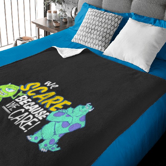 Discover Disney Pixar Monsters Inc Scare Because We Care Baby Blankets