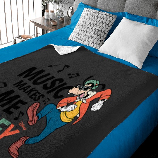 Discover Disney Music Makes Me Goofy Baby Blankets