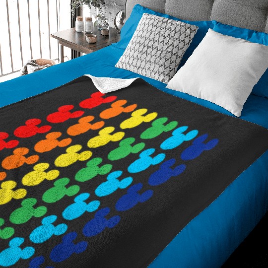 Discover Disney Mickey Mouse Rainbow Icons Tank Top Baby Blankets