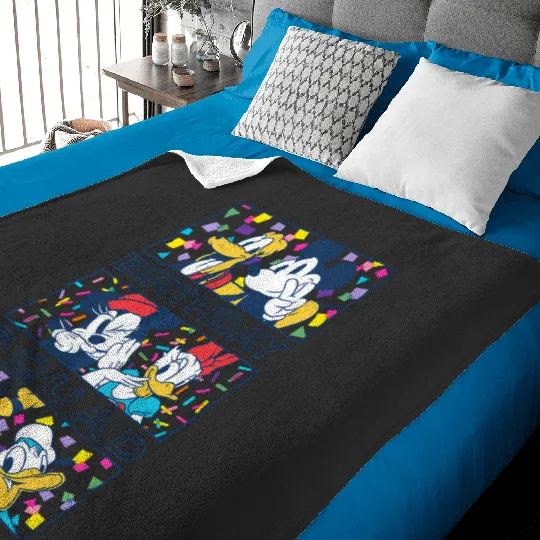 Discover Disney Mickey Mouse And Friends Confetti Crew Birthday Squad Baby Blankets