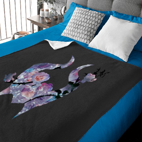 Discover Disney Maleficent Mistress Of Evil Floral Horns Baby Blankets