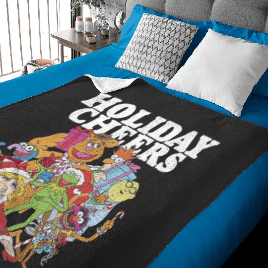 Disney Christmas The Muppets Holiday Cheers Long Sleeve T-Shirt Baby Blankets