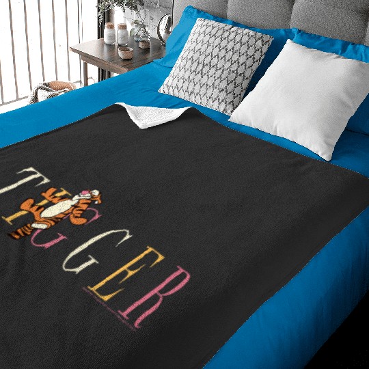 Disney Winnie The Pooh Tigger Simple Text Tank Top Baby Blankets