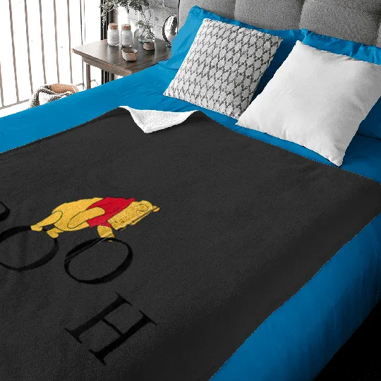 Disney Winnie the Pooh Letters Zip Hoodie Baby Blankets