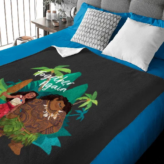 Discover Disney Moana 2 Moana and Maui Together Again Baby Blankets