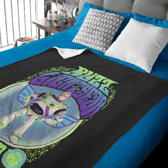 Discover Disney Pixar Toy Story Buzz Lightyear Seventies Poster Baby Blankets