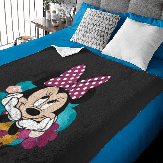 Discover Disney Mickey And Friends Minnie Mouse Birthday Girl Baby Blankets