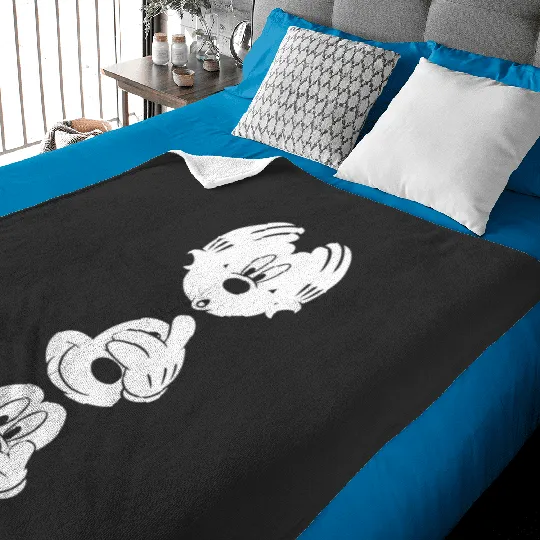 Disney Mickey Mouse Three Faces Hoodie Baby Blankets