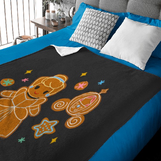 Discover Disney Princess Holiday Christmas Gingerbread Cinde Baby Blankets