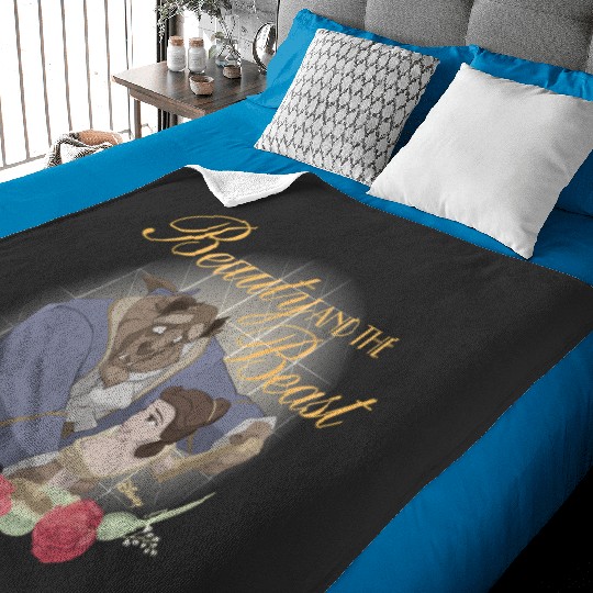 Disney Princess - Beauty And The Beast Roses Baby Blankets