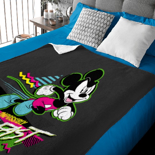 Disney Mickey Mouse Impossibly Fast 90s Retro Baby Blankets