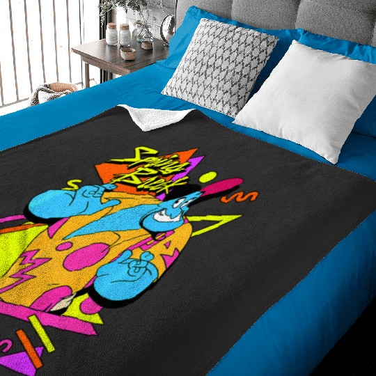 Disney Aladdin Genie Retro 90's Style Poster Premium Baby Blankets