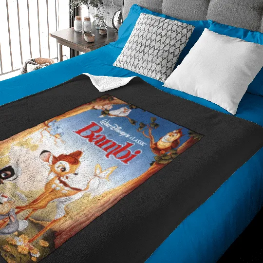 Disney Bambi Friendships Poster Baby Blankets