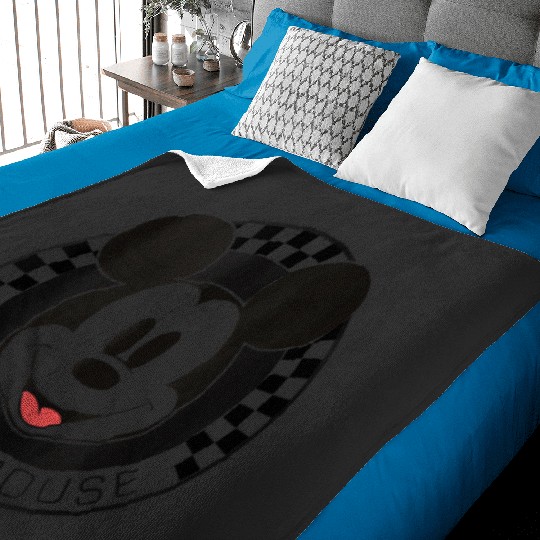 Discover Disney Mickey And Friends Mickey Mouse Checkerboard Circle Tank Top Baby Blankets