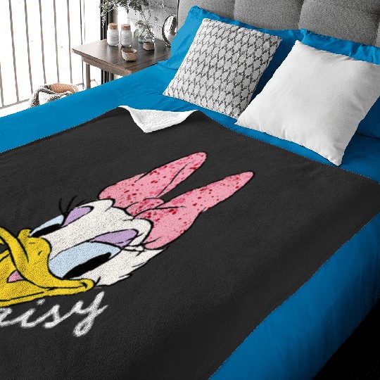 Disney Daisy Duck Sassy & Glamorous Speckled Bow and Name V-Neck Baby Blankets