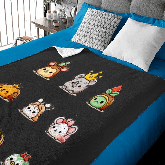 Discover Cute Disney Tsum Tsum Stickers TShirt Baby Blankets