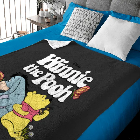 Disney Winnie The Pooh - Retro Eeyore And Pooh Baby Blankets