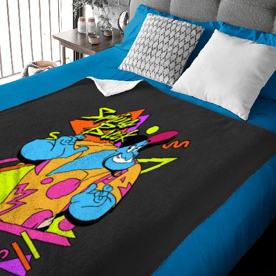 Disney Aladdin Genie Retro 90's Style Poster Long Sleeve Baby Blankets