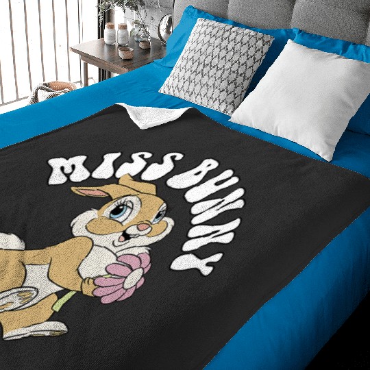Discover Disney Bambi Miss Bunny Retro Floral Baby Blankets