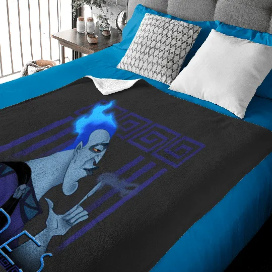 Disney Hercules Hades Geometric Portrait Graphic Hoodie Baby Blankets