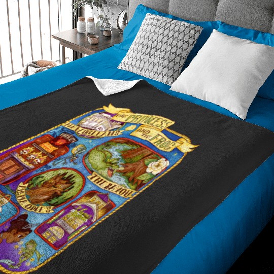 Discover Disney Princess And The Frog Group Shot Large Map Baby Blankets