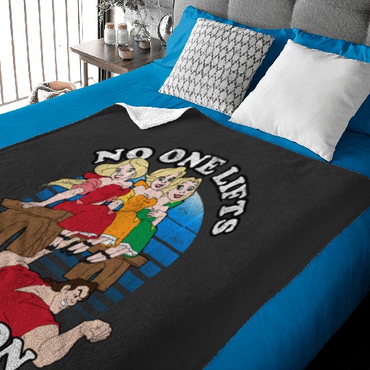 Disney Beauty and the Beast Retro No One Lifts Like Gaston Long Sleeve Baby Blankets