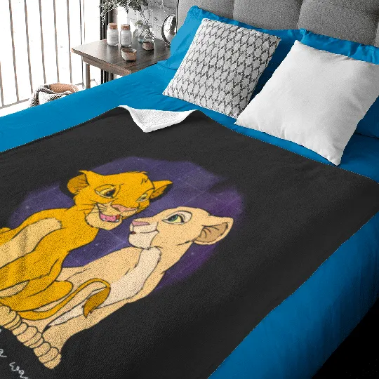 Discover Disney The Lion King Valentine'S Day Simba Nala Vintage Baby Blankets