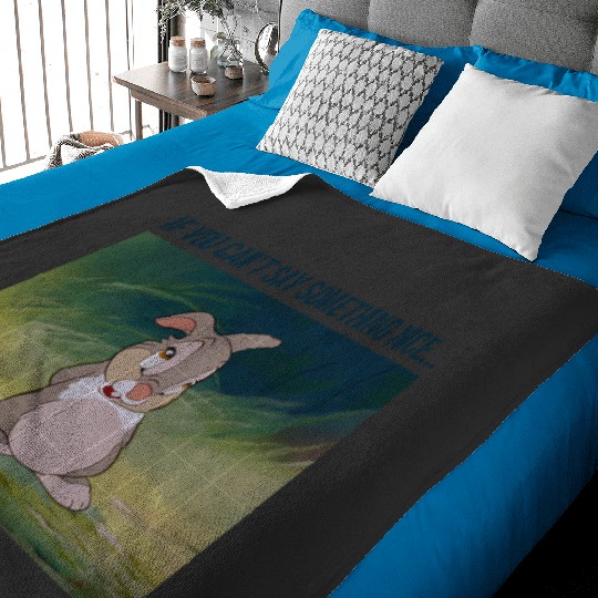 Disney Bambi Thumper If You Can'T Say Something Nice Baby Blankets