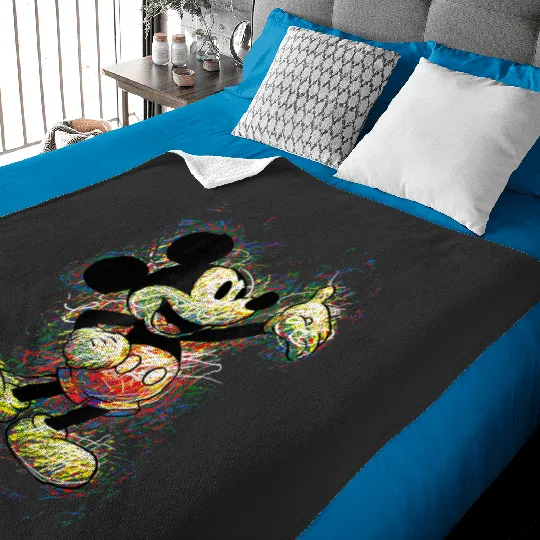 disney mickey mouse scribble Baby Blankets