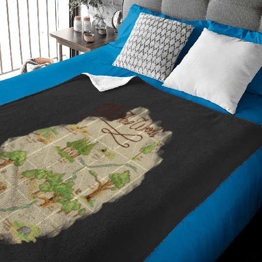 Discover Disney Winnie The Pooh 100 Acre Woods Map Baby Blankets