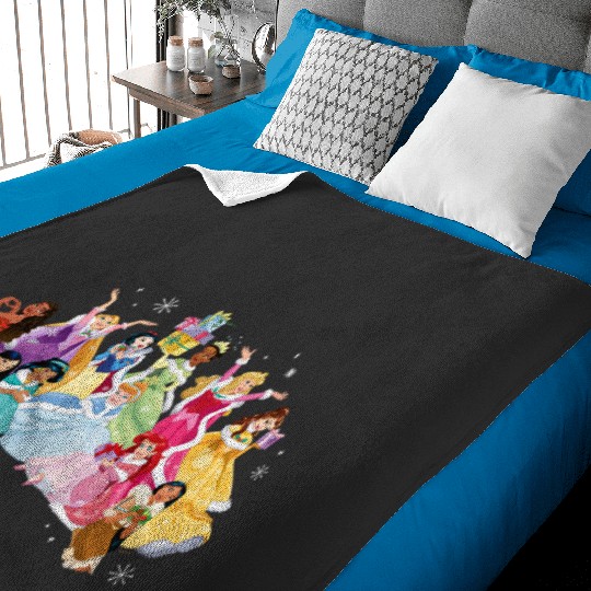 Discover Disney Princess Sparkle Squad Winter Holiday Christmas Gifts Baby Blankets