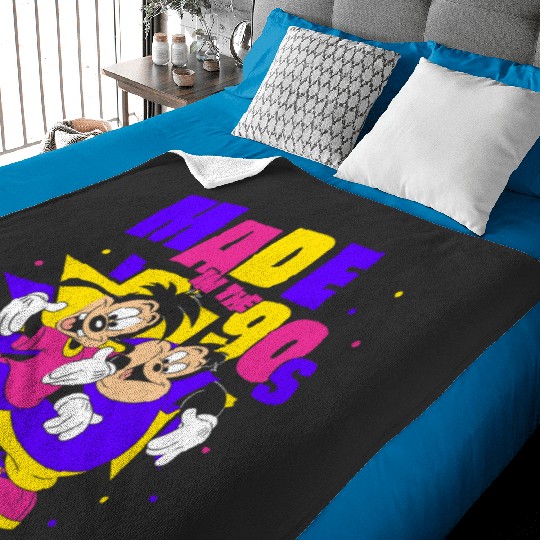 Discover Disney A Goofy Movie Max P.J Made In The 90's Retro Logo Baby Blankets