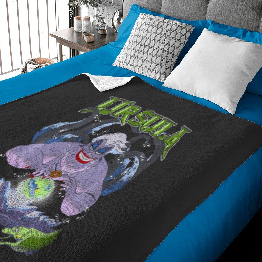 Disney The Little Mermaid Ursula Cauldron Dark Portrait Baby Blankets