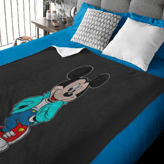 Discover Disney Mickey Mouse Retro Sketch Baby Blankets