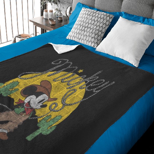 Disney Mickey Mouse Cowboy Baby Blankets