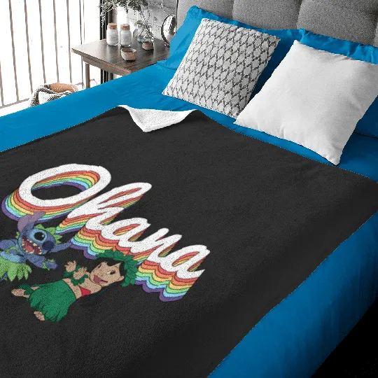 Discover Disney Lilo Stitch Pride Ohana Rainbow Baby Blankets