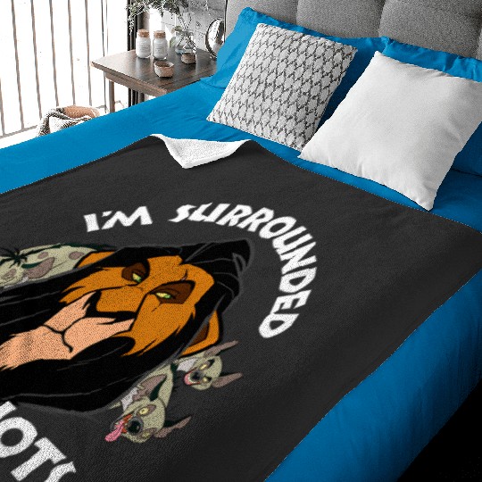Discover Disney The Lion King Scar I'M Surrounded By Idiots Portrait Baby Blankets