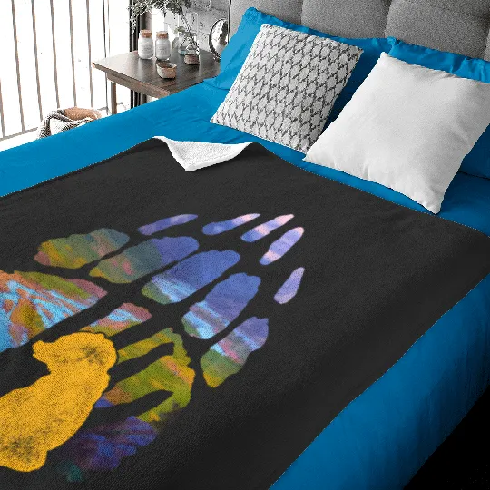 Discover Disney Brother Bear Kenai Koda Paw Silhouette Hoodie Baby Blankets