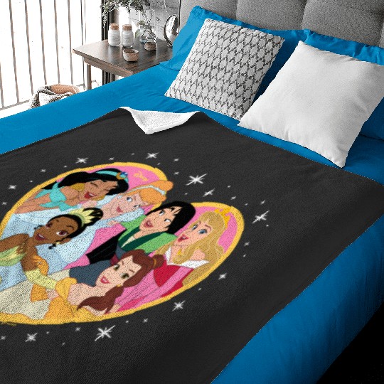 Discover Disney Princess - Valentine'S Day Princesses Group Heart Baby Blankets