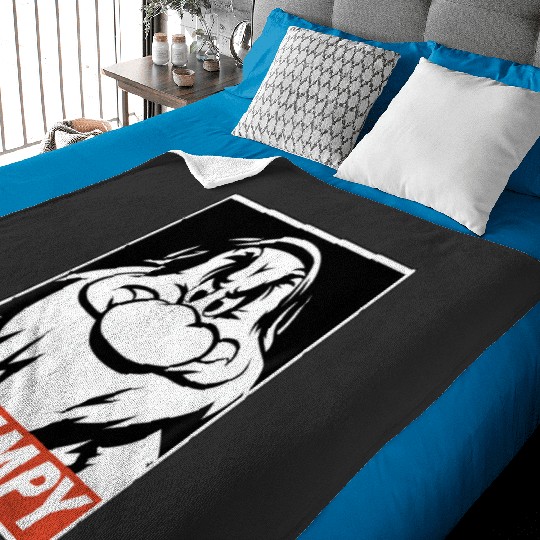 Disney Snow White Grumpy Streetwear Poster Graphic Hoodie Baby Blankets