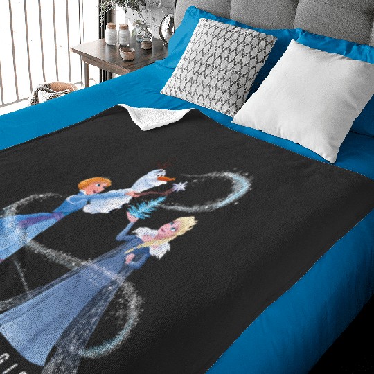Discover Disney Frozen Elsa Anna Olaf Holiday Magic Baby Blankets