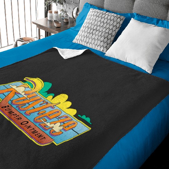 Discover Disney Pixar Cars Rust-eze Bumper Ointment Retro Logo Baby Blankets