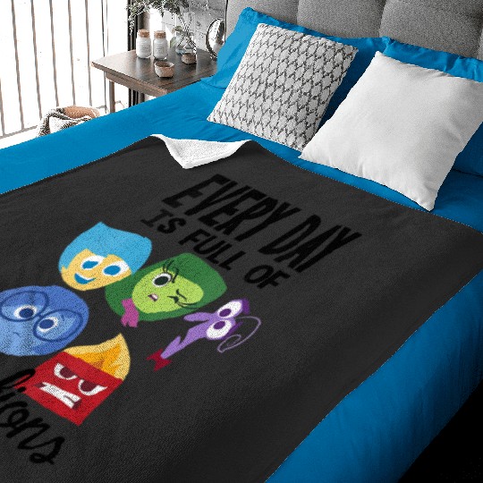 Disney Pixar Inside Out Every Day Is Full Of Emotions Group V-Neck Baby Blankets