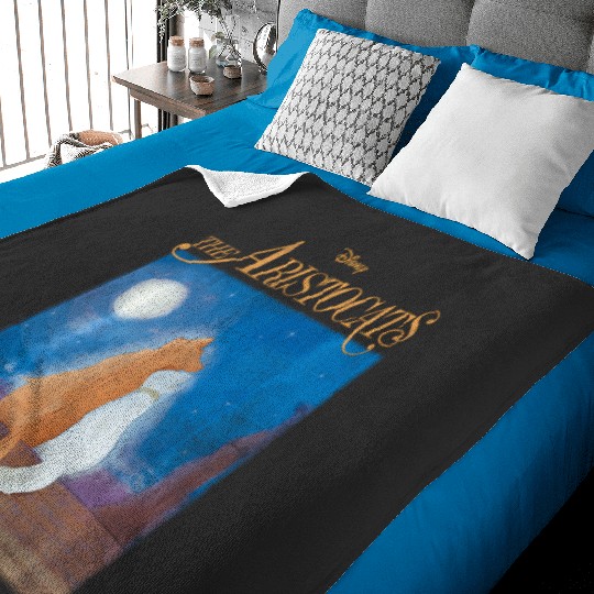 Disney The Aristocats Duchess Thomas Night Sky Portrait Baby Blankets