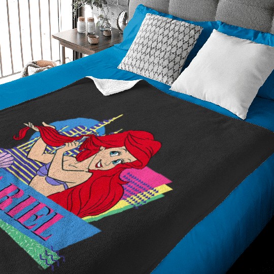 Discover Disney The Little Mermaid Retro Couples Matching Ariel Premium Baby Blankets