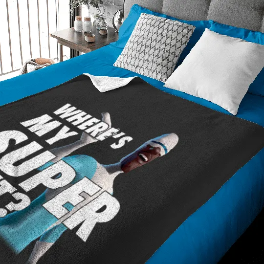 Disney Pixar The Incredibles Vintage Frozone Super Suit Logo Baby Blankets